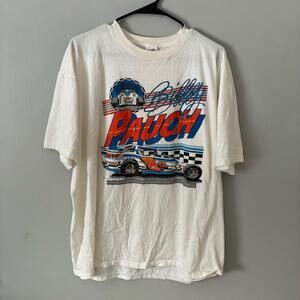 billy pauch tshirt vintage 1992 racing Jerzees Super T White T-Shirt size XXL